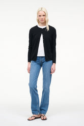 MIDNIGHT CASHMERE CARDIGAN | BLACK