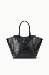 MAUDE TOTE BAG | BLACK CROCO