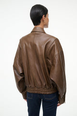EUGENE LEATHER JACKET | TRUFFLE